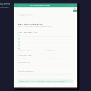 Executive Function Planner iPad GoodNotes | 100 Pages Hyperlinked | EF Planner ADHD Autism TBI | Digital Download imagen 6