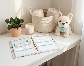 ADHD Home Organization Planner Printable PDF 124 Pages French A4 - Cleaning Routines Reset | Gift Instant Download