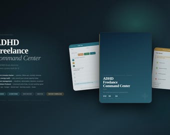 ADHD Freelance Planner iPad 132 Pages Client Tracker Invoice System Energy Audit Scope Creep Defense Shutdown Protocol GoodNotes PDF Digital