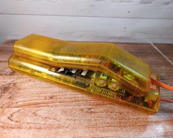 Swatch Twin Phone Yellow Transparent Vintage 80s 90s Memphis Design Answering Machine Rare Retro