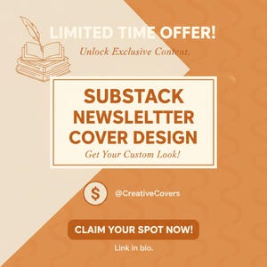 Substack Newsletter Cover Instagram Templates 50 Social Media Posts Editable Gift Digital Download image 10