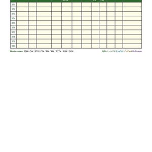 Ham Radio Log Kleureneditie 112 Pagina's PDF Opmerkelijk Papier Pro QSO DX Wedstrijdprijzen Cadeau Digitale Download afbeelding 6