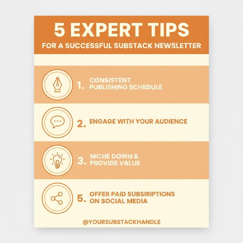Substack Newsletter Cover Instagram Templates 50 Social Media Posts Editable Gift Digital Download image 2