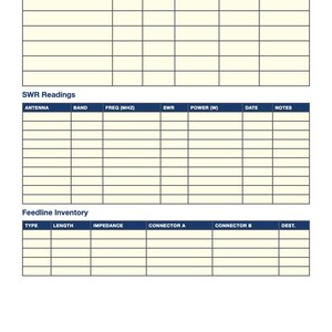 Ham Radio Log Kleureneditie 112 Pagina's PDF Opmerkelijk Papier Pro QSO DX Wedstrijdprijzen Cadeau Digitale Download afbeelding 5