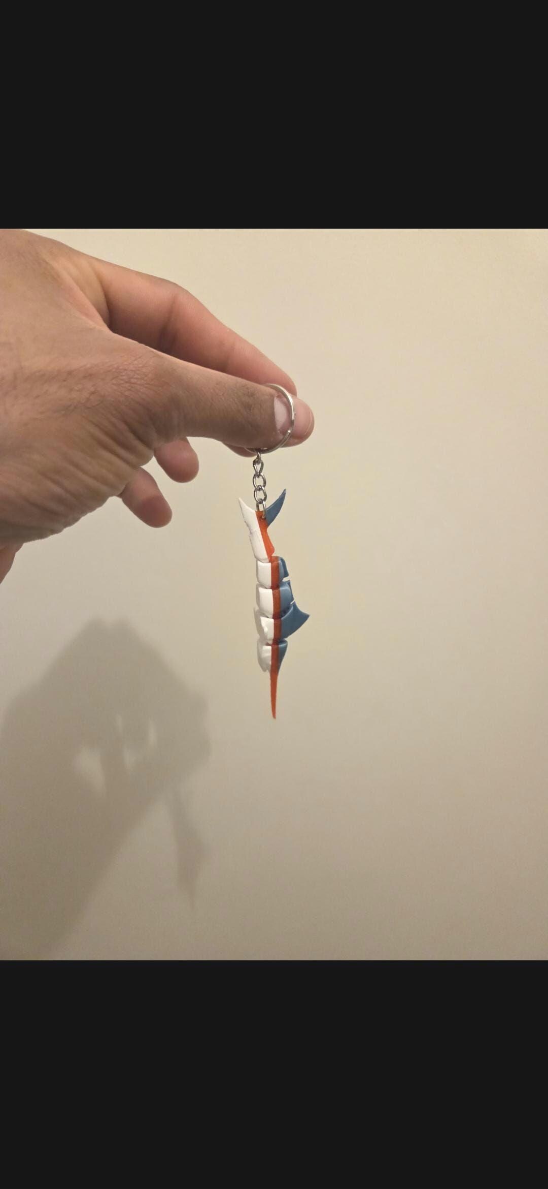 Articulated Swordfish Keychain – 3D Printed Flexi Fish – Ocean Animal ...
