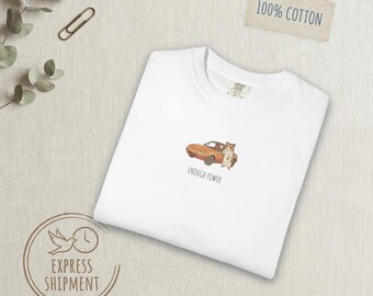 Funny Hamster Shirt Car Guy Gift Sports Car Graphic Tee JDM Car Shirt Cute Animal Tshirt Enough Power Tee Cottagecore Comfort Colors Tee