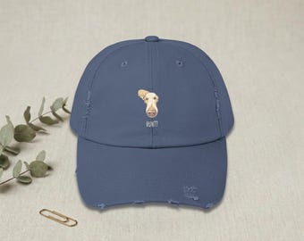 Funny Dog Hat Golden Retriever Cap Cute Dog Mom Gift Cottagecore Distressed Dad Cap Whimsical Dog Hat Nosy Dog Humor Vintage Style Cap