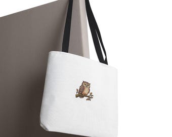 Owl Tote Bag Funny Cottagecore Bag Not A Morning Person Tote Whimsical Animal Bag Aesthetic Tote Gift for Her Owl Lover Tote Bag
