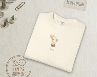 Funny Dog Shirt Golden Retriever Tee Cute Dog Mom Gift Cottagecore Graphic T-Shirt Whimsical Dog Tshirt Nosy Dog Humor Comfort Colors Tee