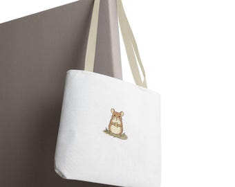 Mouse Tote Bag Funny Cottagecore Bag Cute Mouse with Cheese Tote Whimsical Animal Bag Aesthetic Tote Gift for Her Cute Animal Tote Bag