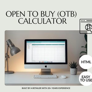 Open to Buy Calculator | Retail Planning Tool for Independent Retailers | Digital Download