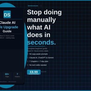 Przewodnik Claude'a po sztucznej inteligencji: 50 podpowiedzi, które pozwolą Ci zaoszczędzić 5 godzin tygodniowo (e-book dla początkujących o sztucznej inteligencji)