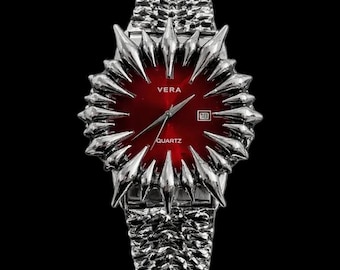Reloj gótico con pinchos soldados Vera Re-Rage Y2k
