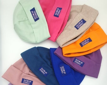 Mütze Damen, Strickmütze blau, altrosa, violett, orange, beige, Fleecemütze Flieder, Wintermütze Herren, Beanie, Damenmütze, Herrenmütze