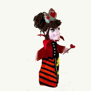 Rare Alice in Wonderland Mad Hatter Red Queen Alice Doll Head Doll