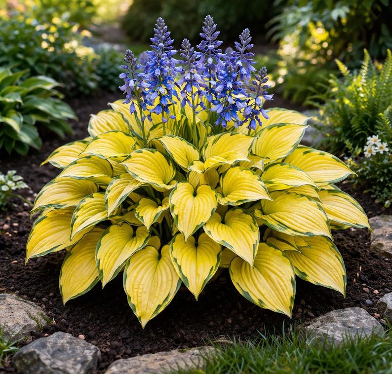 May Hosta Rare Colorful Hosta Seeds Mix – Exotic Multicolor Variegated Foliage ...