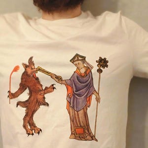 T-Shirt "Got Thy Nose"  Illustrated Manuscript Medieval Marginalia