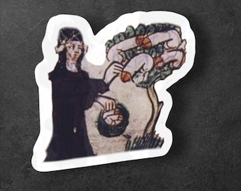 Weird Medieval Penis Tree Sticker