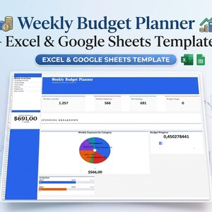Veckovis budgetplanerare – Excel-mall för personlig ekonomi (Google Sheets)