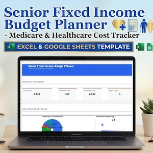 Årlig månatlig budgetplanerare – Senior Fixed Income Medicare Healthcare Tracker (Excel)