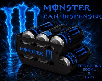 Energy Drink Can Dispenser 16oz & 500ML | Holds 6 Cans | Energy Drink Fridge Can Dispenser
