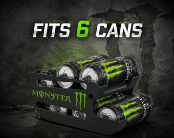 Energy Drink Can Dispenser 16oz & 500ML | Holds 6 Cans | Energy Drink Fridge Can Dispenser