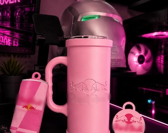 Energy Drink Becherhalter beidseitig graviert Dosenhalter | Passender Dosenöffner & Dosendeckel Anpassbare 52 Farboptionen