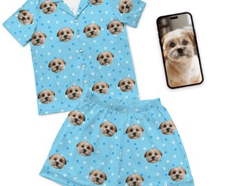 Pijamas infantiles personalizados con caras de mascotas