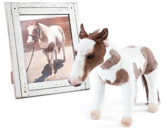 Clon de peluche de caballo personalizado para abrazar