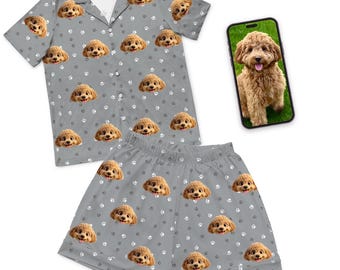 Pijama personalizado con cara de mascota de dibujos animados