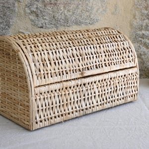 Bread basket, bread bag, wicker box, Kitchen Food Storage, Mothers Day Gift, Housewarming Gift, kitchen decoration, Farmhouse decoration