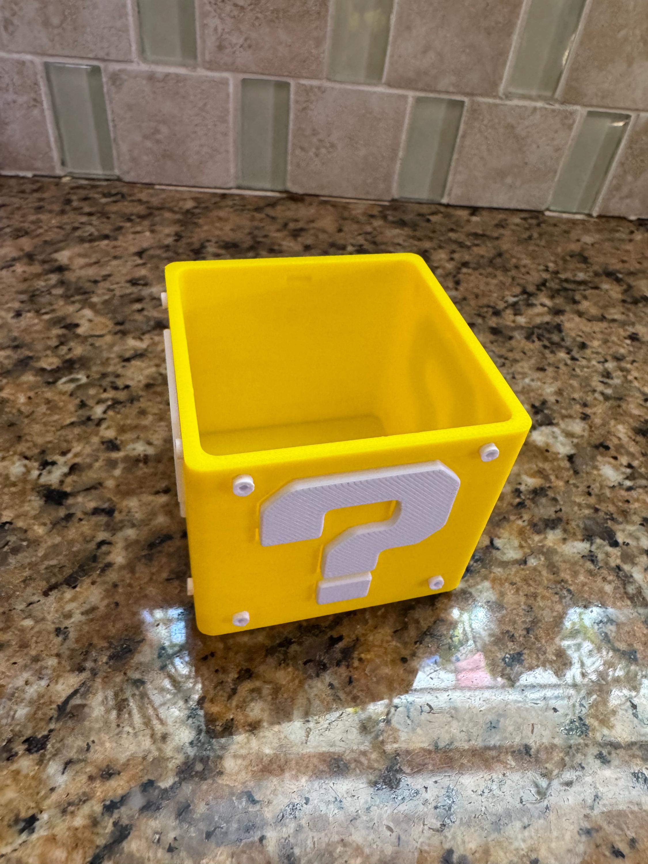 Nintendo Question Block Storage 3D Printed Mario Question Block Storage Box - Etsy