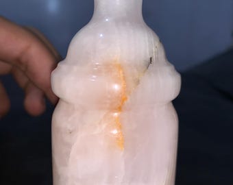 Ręcznie robiony różowy kalcyt Fidar z Pakistanu