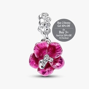 Pandora flower charm - Etsy 日本