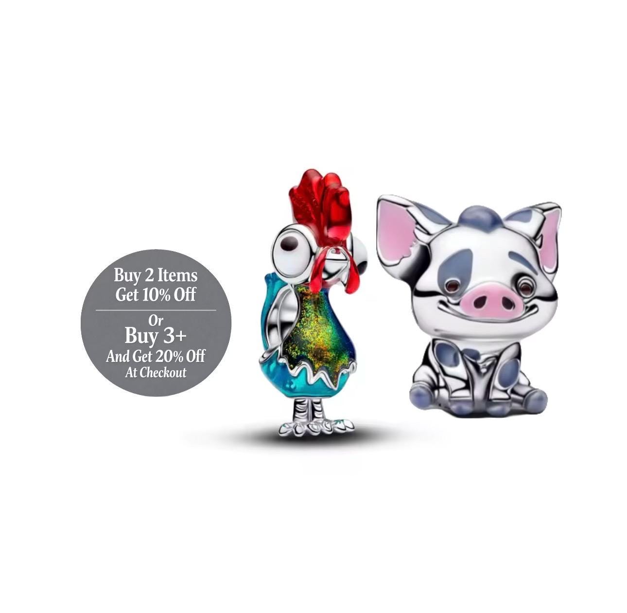 Pandora pig charm - Etsy 日本