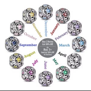 Pandora charms birthstone - Etsy 日本