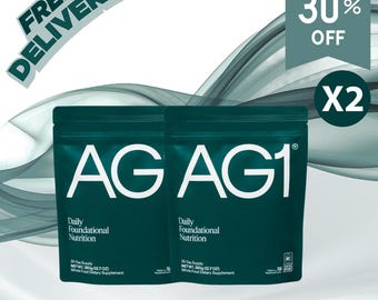 2x Daily Foundational Superfood Nutrition Powder– Gut Health Supplement