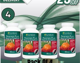 4X Men’s Prostate Health Complex Supplement 250 Softgels Each New Sealed Pack