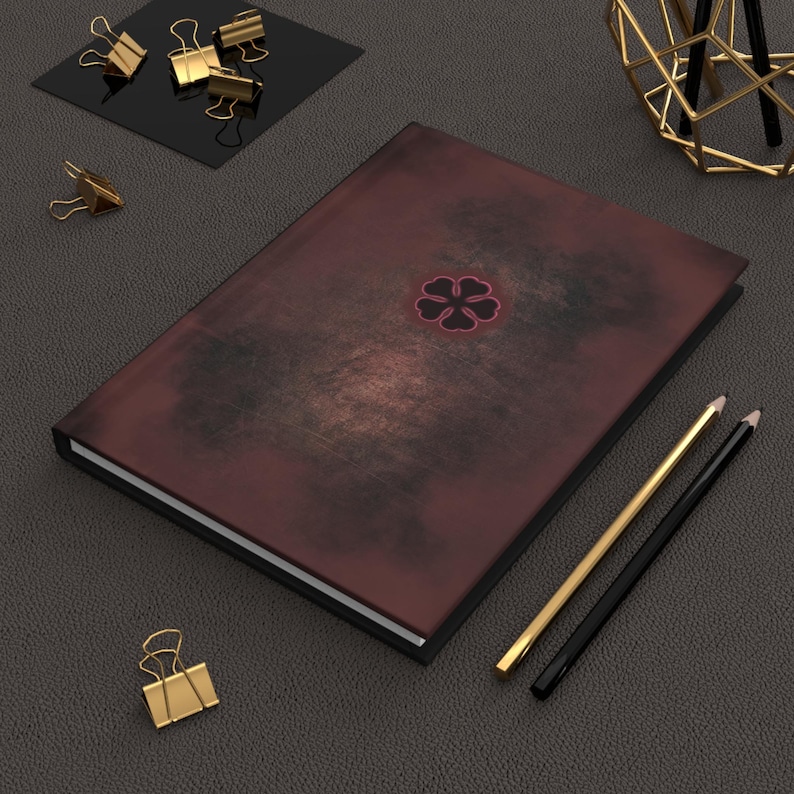Cuaderno grimorio de tapa dura de Black Clover / Diario mate imagen 4