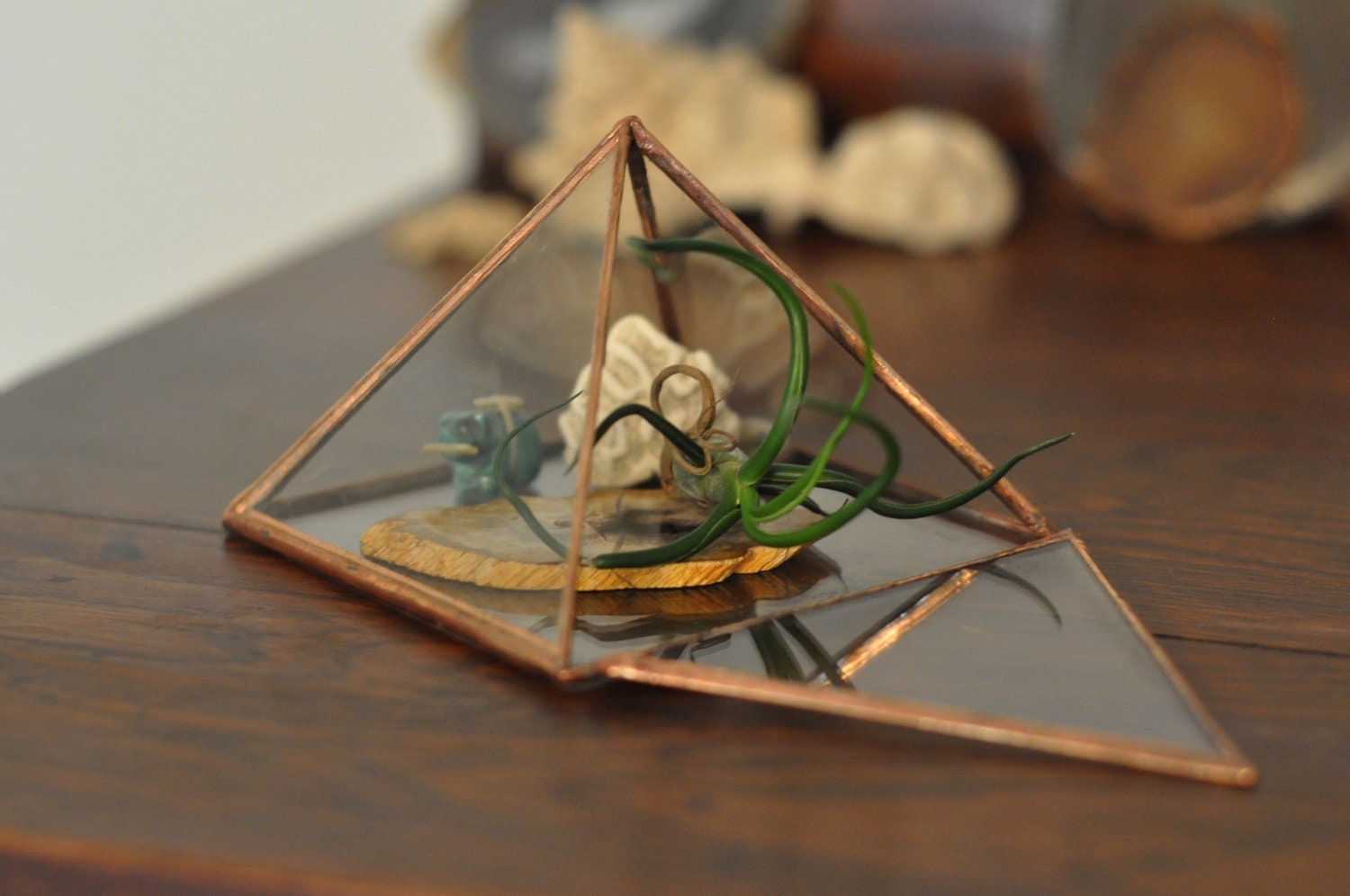 Pyramid Display Box Large Glass Pyramid Jewelry Box Etsy