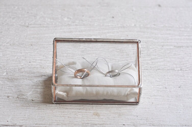 Stained Glass Ring Holder Hinged Glass Display Box Etsy