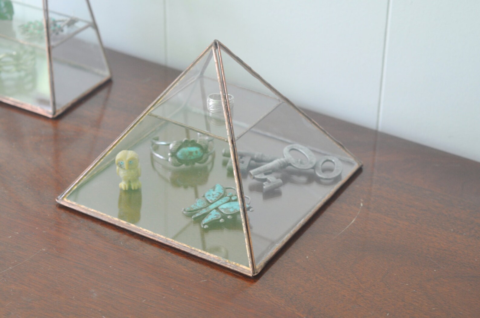 Vega Pyramid Display Box Glass Pyramid Jewelry Box Etsy