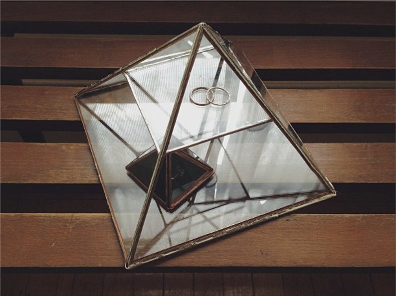Vega Pyramid Display Box Glass Pyramid Jewelry Box Etsy