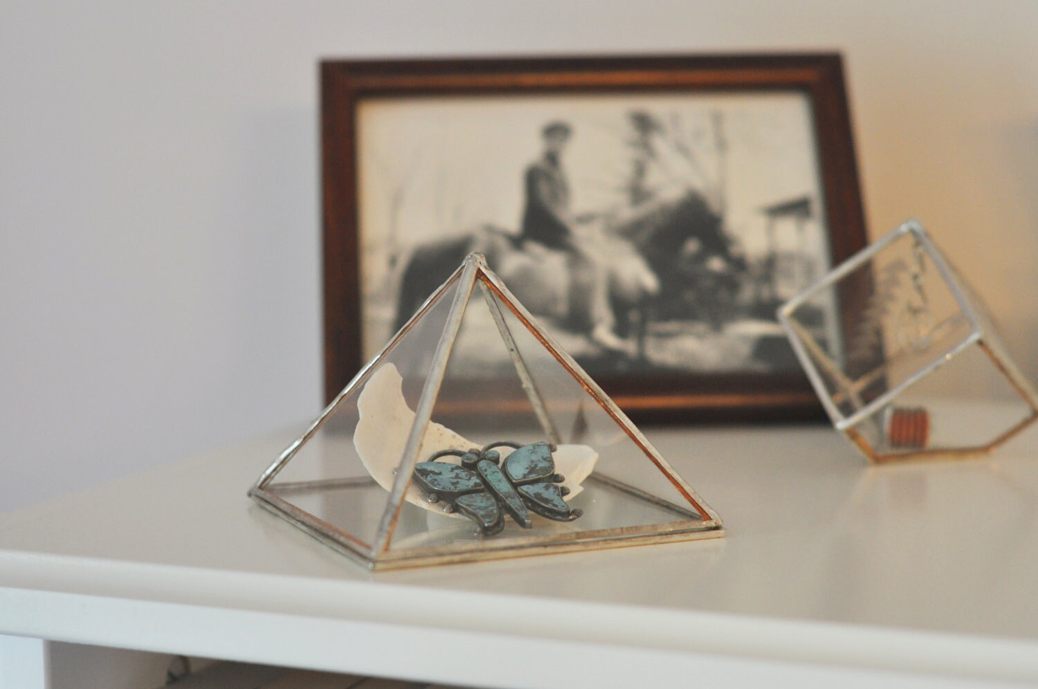 Pyramid Display Box Large Glass Pyramid Jewelry Box Etsy