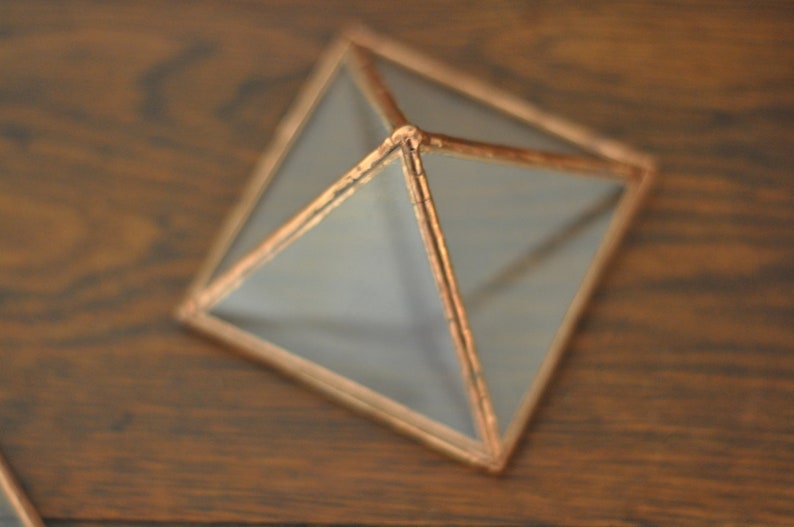 Pyramid Display Box Small Glass Pyramid Jewelry Box Etsy