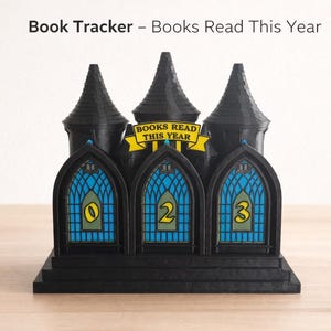 Book Tracker Gótico | Contador de Libros Leídos | Decoración Fantasía para Lectores | Regalo Original Book Lover