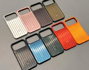 Aluminum Titanium-Style iPhone Case – Shockproof Metal Cover MagSafe Compatible