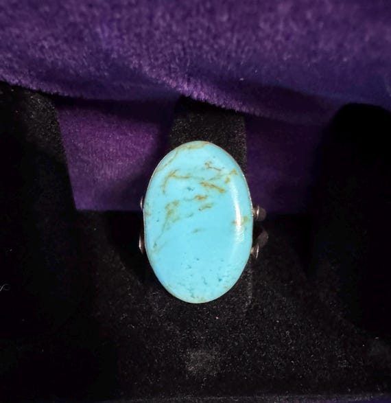 Unique 925 Flip Ring Turquoise - image 1