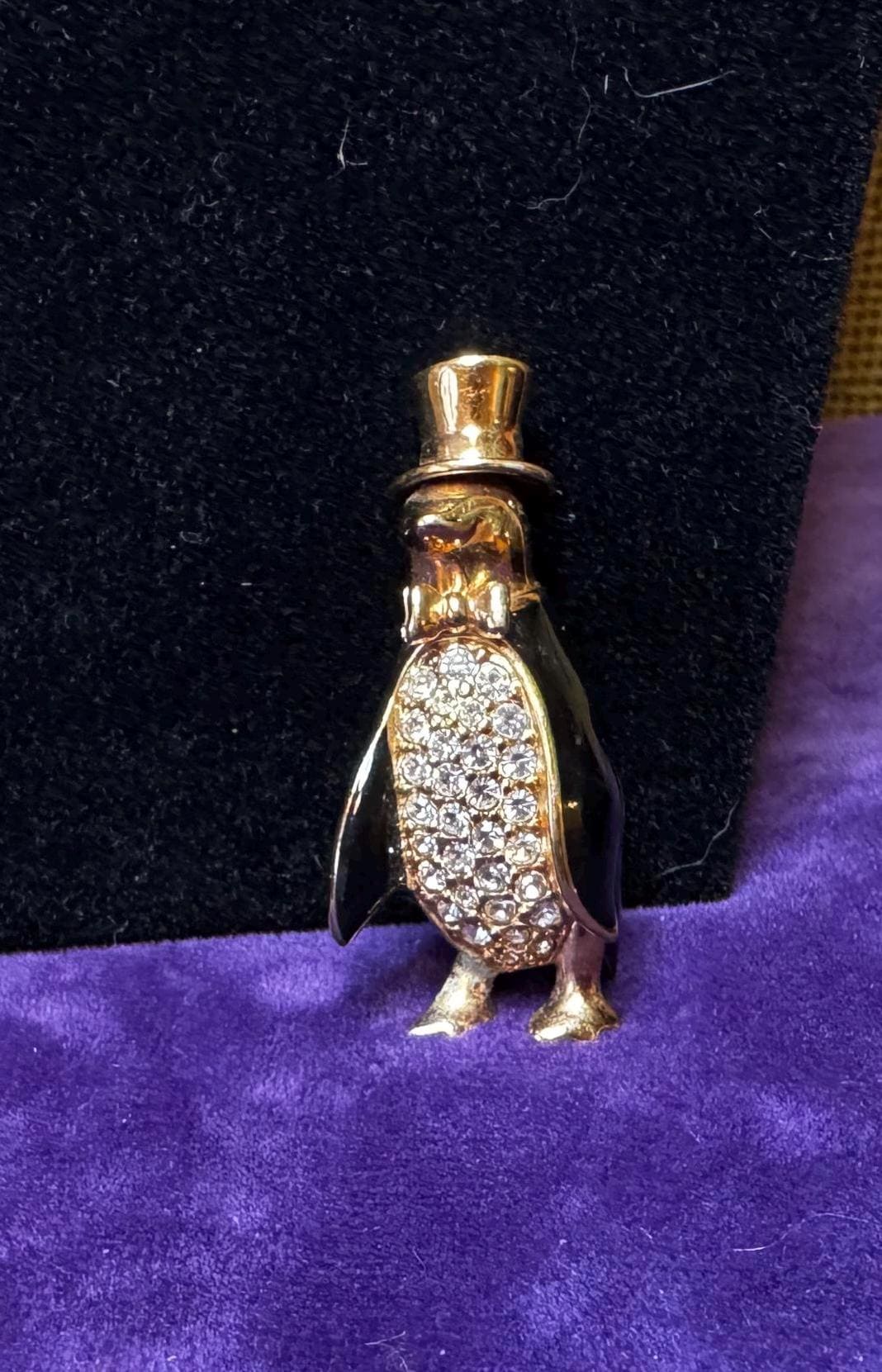 Swarovski Penguin Brooch - Etsy