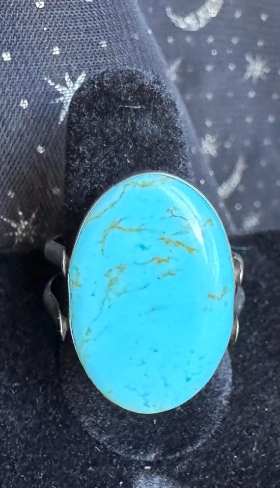 Unique 925 Flip Ring Turquoise - image 2